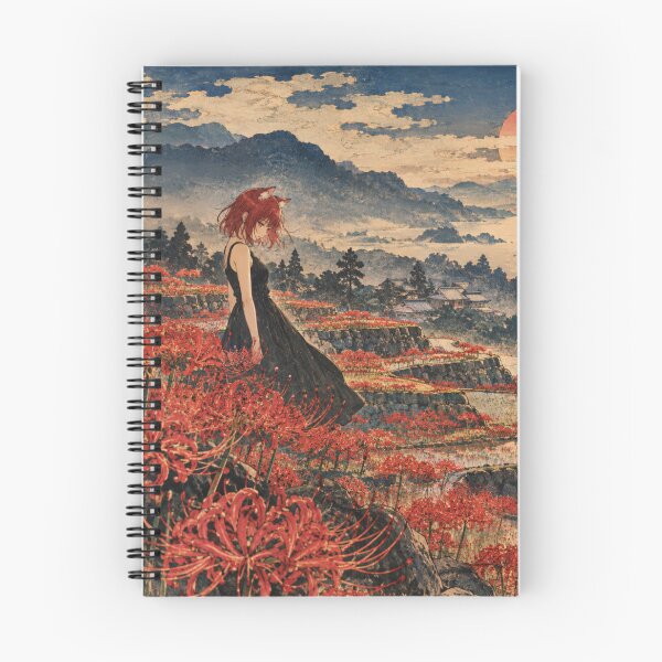 Item preview, Cat Girl in Red Spider Lily Field designed and sold by Komatoya.