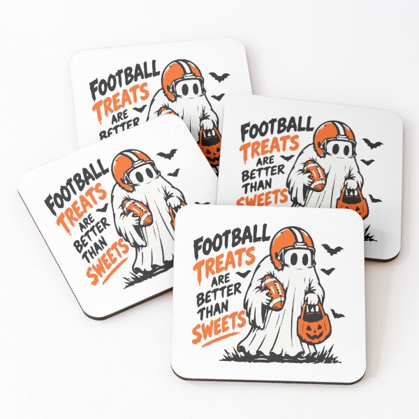 Item preview, Football Treats Are Better Than Sweets - Ghost Halloween  designed and sold by Brexmore3.