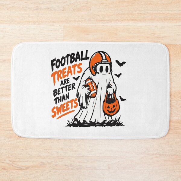 Item preview, Football Treats Are Better Than Sweets - Ghost Halloween  designed and sold by Brexmore3.