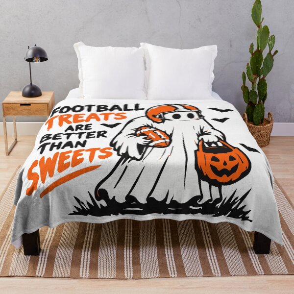 Item preview, Football Treats Are Better Than Sweets - Ghost Halloween  designed and sold by Brexmore3.
