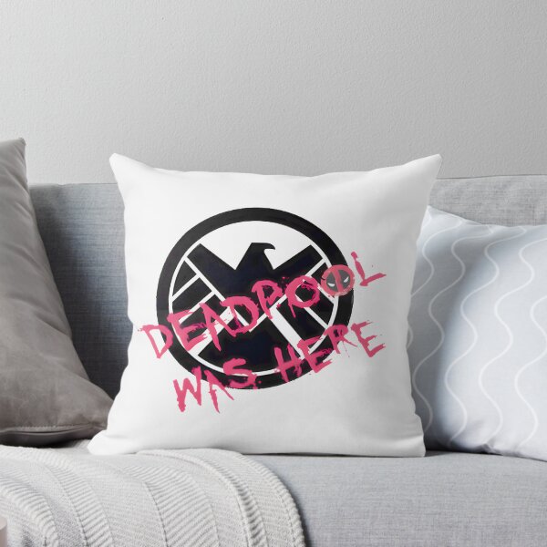 Item preview, Deadpool Inspired Funny Was Here Shield Design designed and sold by robsonfer12.