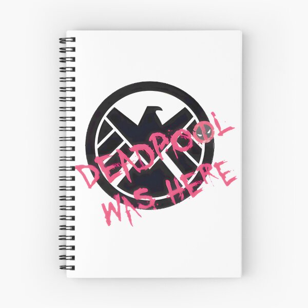 Item preview, Deadpool Inspired Funny Was Here Shield Design designed and sold by robsonfer12.