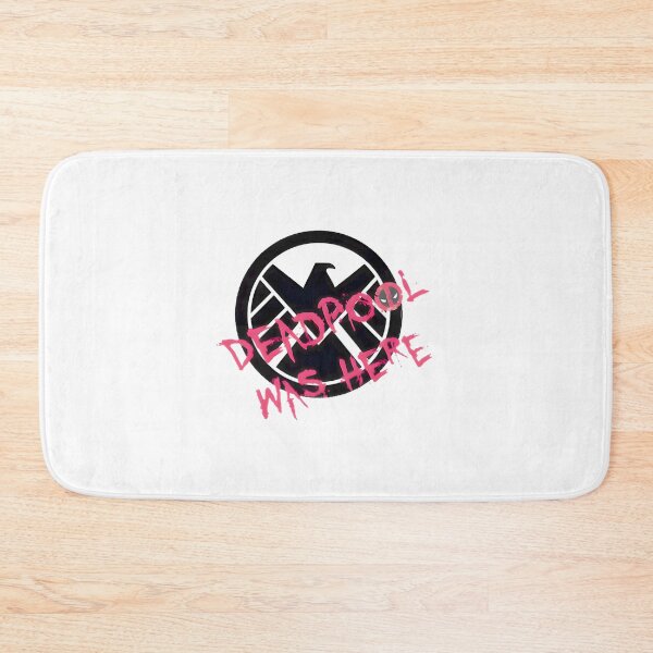Item preview, Deadpool Inspired Funny Was Here Shield Design designed and sold by robsonfer12.