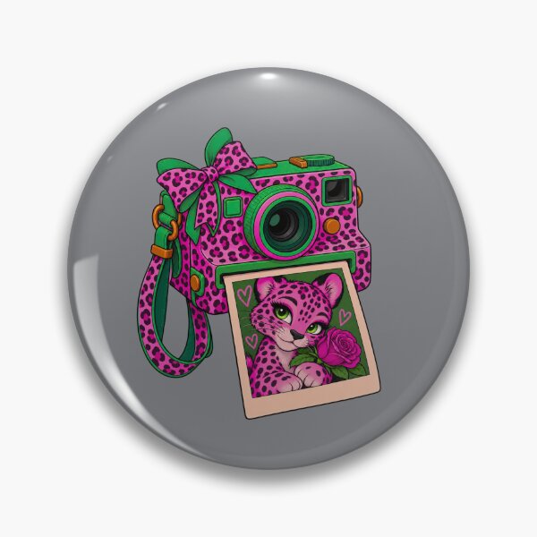 Item preview, Pink Leopard Snapshot – Wild & Sweet designed and sold by Aimetoi.