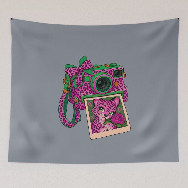 Item preview, Pink Leopard Snapshot – Wild & Sweet designed and sold by Aimetoi.