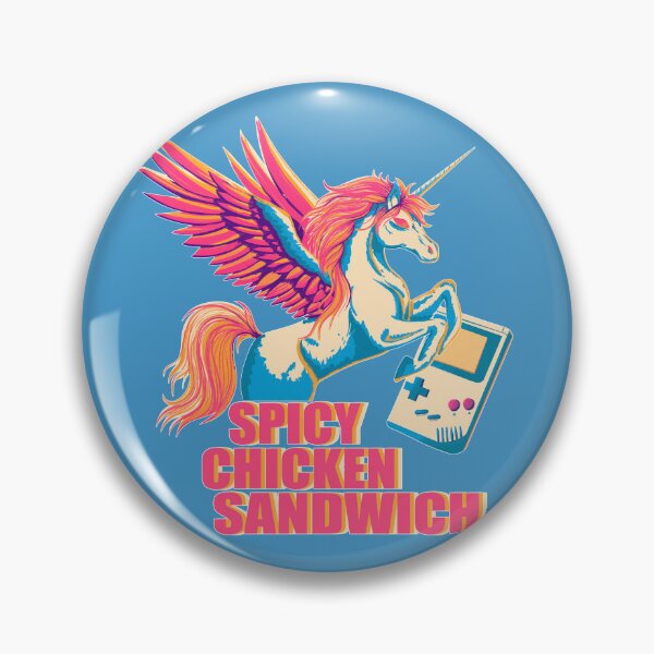 Item preview, Spicy Chicken Sandwich Unicorn designed and sold by missmelodyferal.