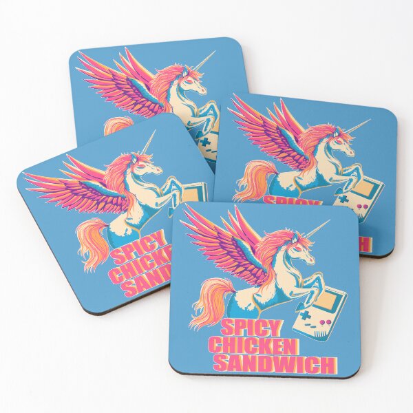Item preview, Spicy Chicken Sandwich Unicorn designed and sold by missmelodyferal.
