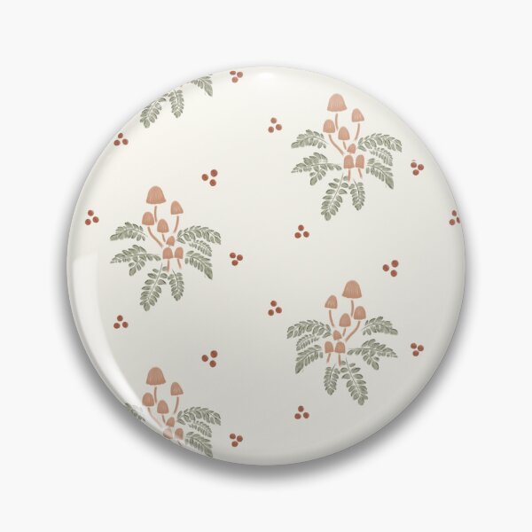 Item preview, Cottagecore Mushroom and Fern Woodland Pattern designed and sold by Flora-and-Fable.