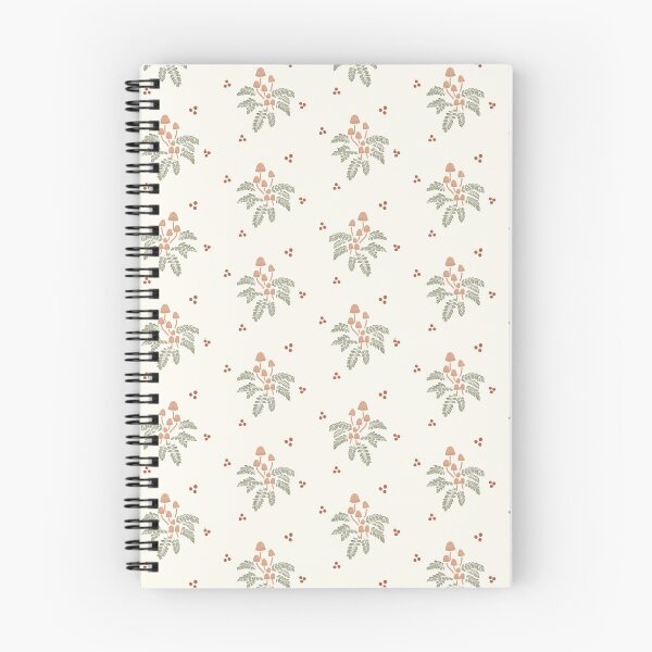 Item preview, Cottagecore Mushroom and Fern Woodland Pattern designed and sold by Flora-and-Fable.