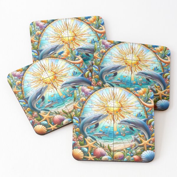 Item preview, Stained Glass Ocean Art designed and sold by Sybille-Yates.