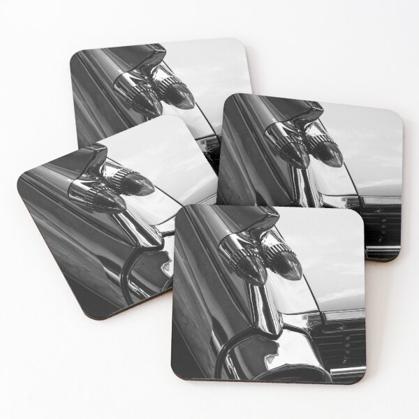Item preview, Art deco 1950's automobile vintage chrome tail fin black and white classic photograph designed and sold by Astrid Arkhangelsky.