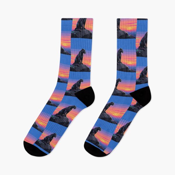 Item preview, Neon Black Panther – Retro Synthwave Sunset Illustration designed and sold by Dogandesighn.