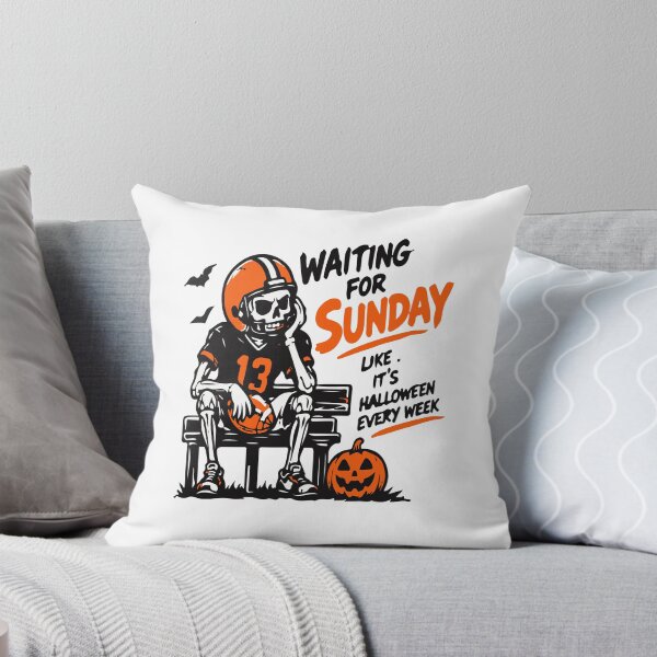 Item preview, Waiting For Sunday - Funny Skeleton Football Player designed and sold by Brexmore3.