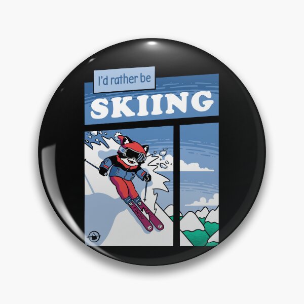 Item preview, Tuxedo Cat Downhill Skiing Comic designed and sold by Foksy Art.