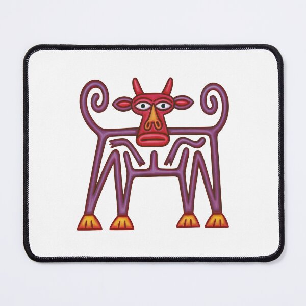 Item preview, Abstract Colorful Cow Folk Art designed and sold by Frenky Stickers.