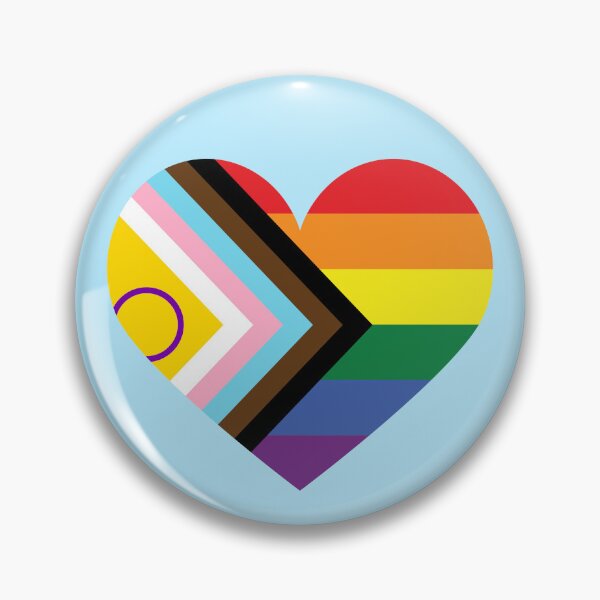 Item preview, Progress Pride Flag - Intersex Inclusive - Heart Love designed and sold by InclusivePrints.
