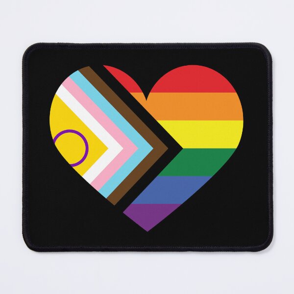 Item preview, Progress Pride Flag - Intersex Inclusive - Heart Love designed and sold by InclusivePrints.