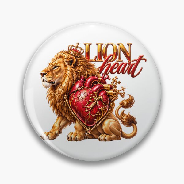 Item preview, Majestic Lion Heart Surreal Artwork designed and sold by VISO-art.