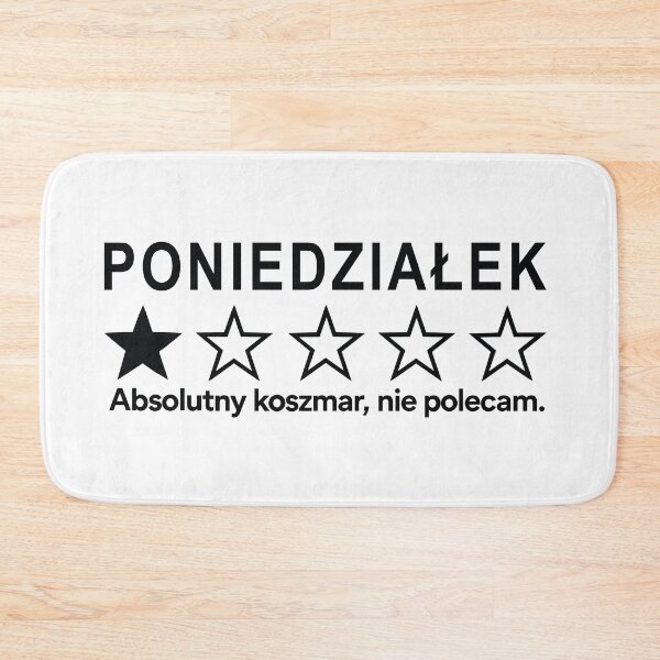 Item preview, Poniedziałek – jedna gwiazdka, absolutny koszmar designed and sold by PRINTIONAL.