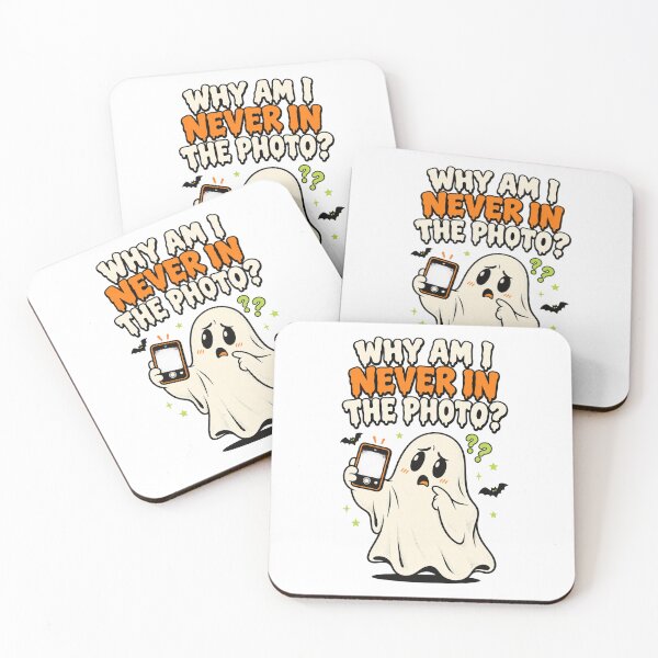 Item preview, Why Am I Never in the Photo Funny Ghost Halloween Design. designed and sold by The-T-In-Retro.