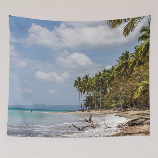 Item preview, Tropical palm-fringed beach – Caribbean holiday paradise designed and sold by Nicole Bleck.