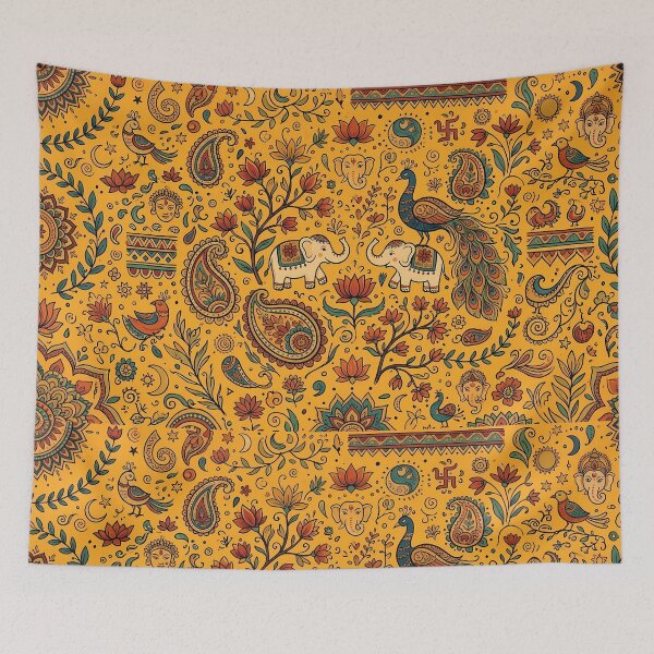 Item preview, 11 Whimsical Hand Drawn Folk Art Doodle Pattern designed and sold by ART ATTACK ZONE.