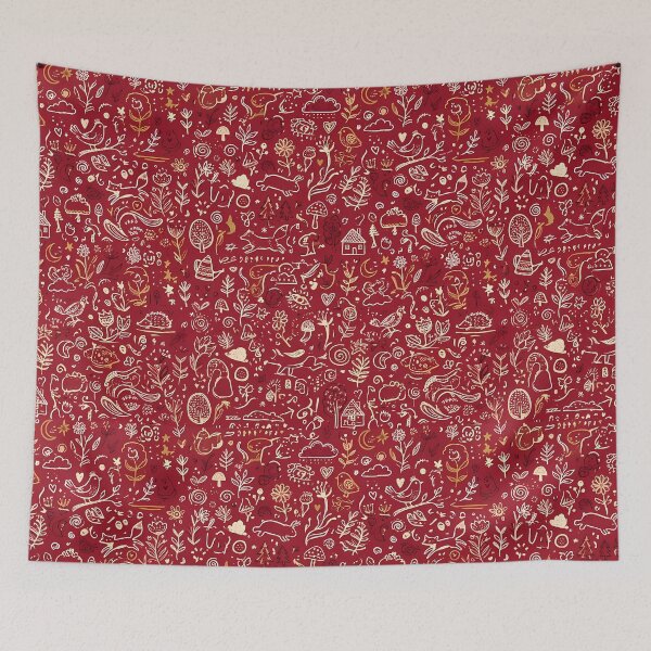 Item preview, 22 Whimsical Hand Drawn Folk Art Doodle Pattern designed and sold by ART ATTACK ZONE.
