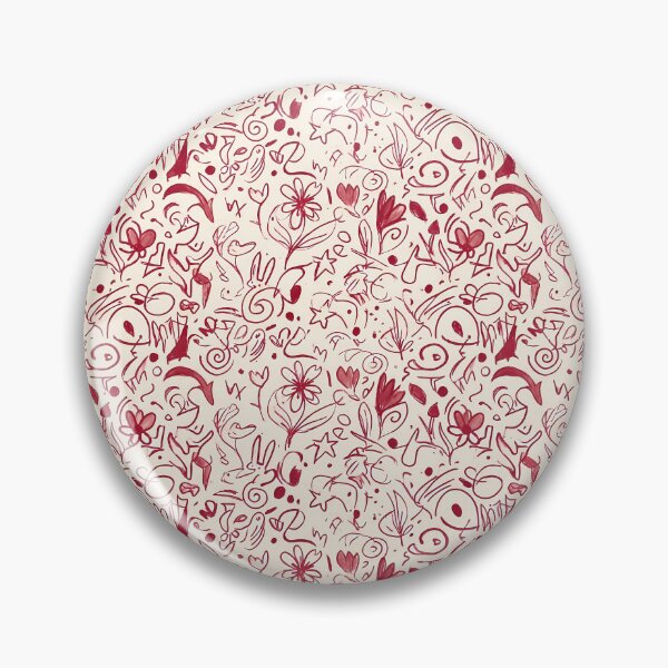 Item preview, 33 Whimsical Hand Drawn Folk Art Doodle Pattern designed and sold by ART ATTACK ZONE.