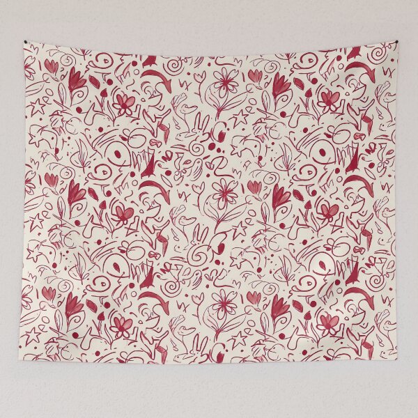 Item preview, 33 Whimsical Hand Drawn Folk Art Doodle Pattern designed and sold by ART ATTACK ZONE.