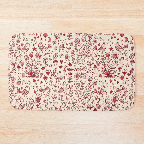 Item preview, 55 Whimsical Hand Drawn Folk Art Doodle Pattern designed and sold by ART ATTACK ZONE.