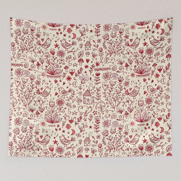 Item preview, 55 Whimsical Hand Drawn Folk Art Doodle Pattern designed and sold by ART ATTACK ZONE.