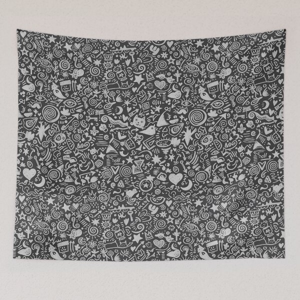 Item preview, 77 Whimsical Hand Drawn Folk Art Doodle Pattern designed and sold by ART ATTACK ZONE.