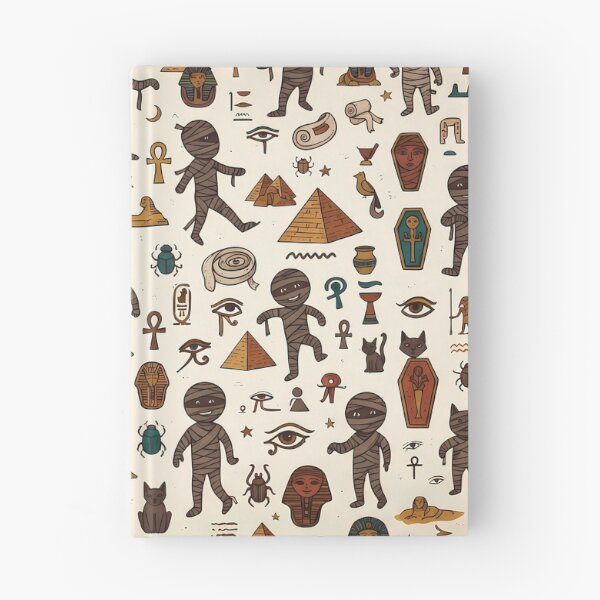 Item preview, Egypt Whimsical Hand Drawn Folk Art Doodle Pattern designed and sold by ART ATTACK ZONE.
