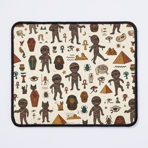 Item preview, Egypt Whimsical Hand Drawn Folk Art Doodle Pattern designed and sold by ART ATTACK ZONE.