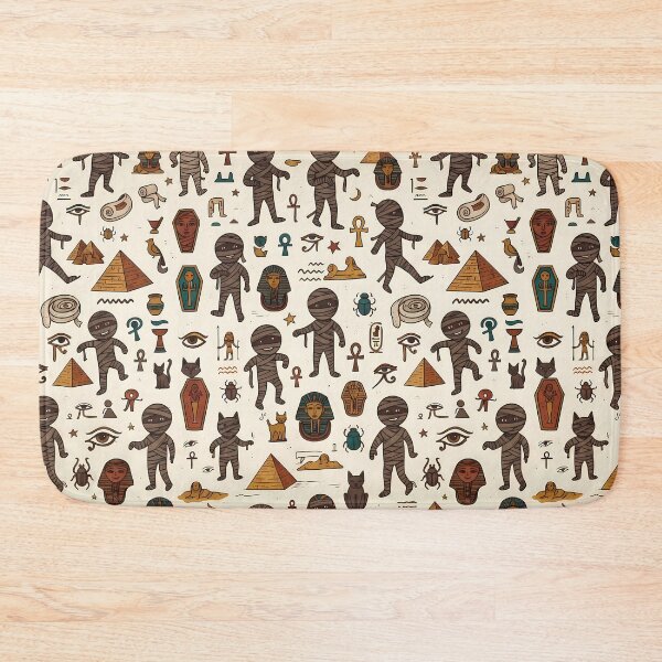 Item preview, Egypt Whimsical Hand Drawn Folk Art Doodle Pattern designed and sold by ART ATTACK ZONE.