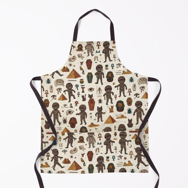 Item preview, Egypt Whimsical Hand Drawn Folk Art Doodle Pattern designed and sold by ART ATTACK ZONE.