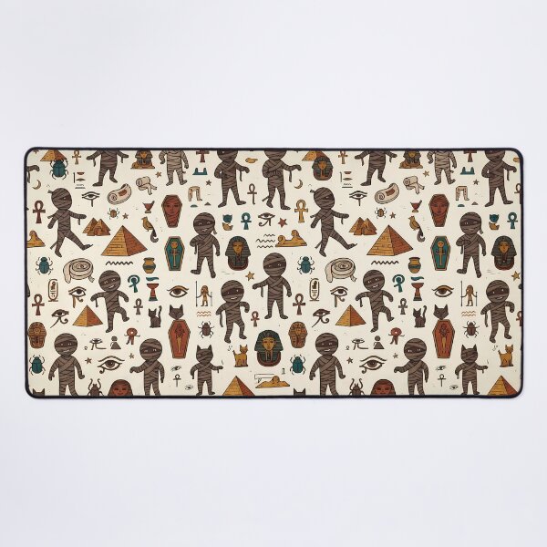 Item preview, Egypt Whimsical Hand Drawn Folk Art Doodle Pattern designed and sold by ART ATTACK ZONE.