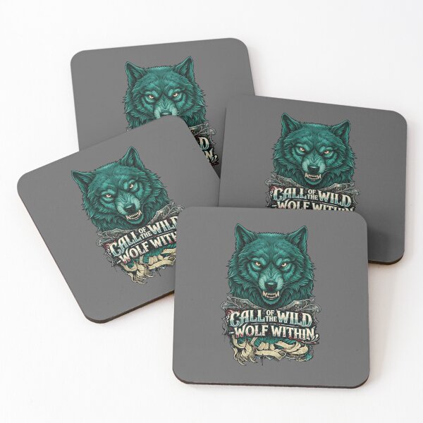 Item preview, Call of the Wild Wolf Within Fierce Predator Gothic Art designed and sold by BrainConstip.