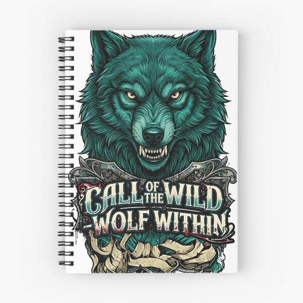 Item preview, Call of the Wild Wolf Within Fierce Predator Gothic Art designed and sold by BrainConstip.