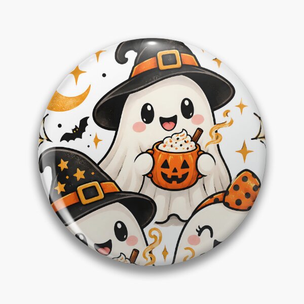 Item preview, Boo Crew Ghosts With Pumpkin Lattes designed and sold by Pure Craft.