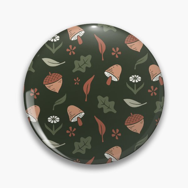 Item preview, Autumn Acorn and Mushroom Woodland Pattern designed and sold by Flora-and-Fable.