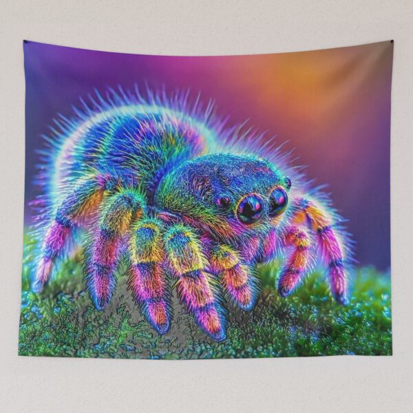 Item preview, Neon rainbow spider designed and sold by KingsArtworx 2.