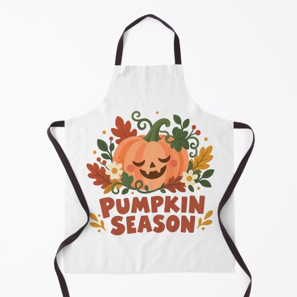 Item preview, Pumpkin Season Smiling Jack-o-Lantern With Fall Leaves and Flowers designed and sold by Backsay.