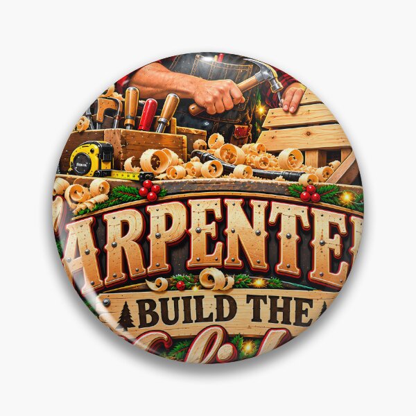 Item preview, Carpenters Build The Holidays Woodworker Christmas designed and sold by 198tees.