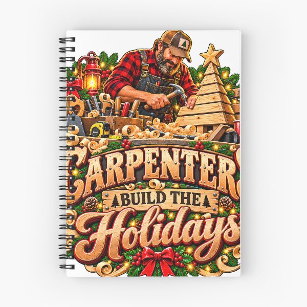 Item preview, Carpenters Build The Holidays Woodworker Christmas designed and sold by 198tees.