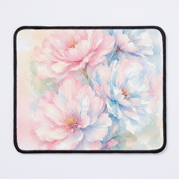 Item preview, Pastel Peony Dreams Watercolor Bouquet designed and sold by ZHD Home Decor - Apparel - Accessories.
