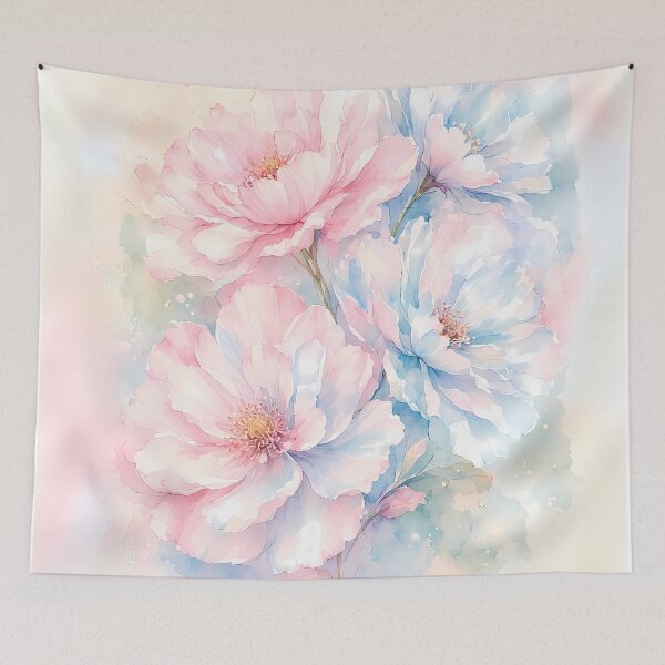 Item preview, Pastel Peony Dreams Watercolor Bouquet designed and sold by ZHD Home Decor - Apparel - Accessories.