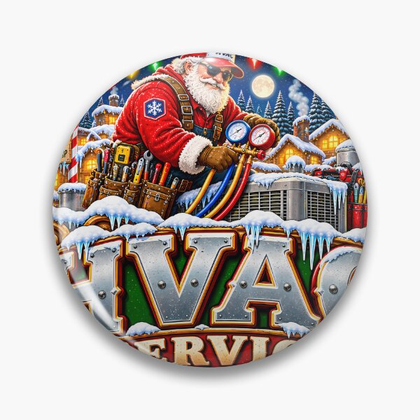 Item preview, North Pole HVAC Service Santa HVAC Tech Christmas designed and sold by 198tees.