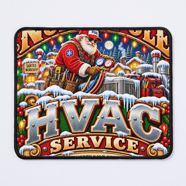 Item preview, North Pole HVAC Service Santa HVAC Tech Christmas designed and sold by 198tees.