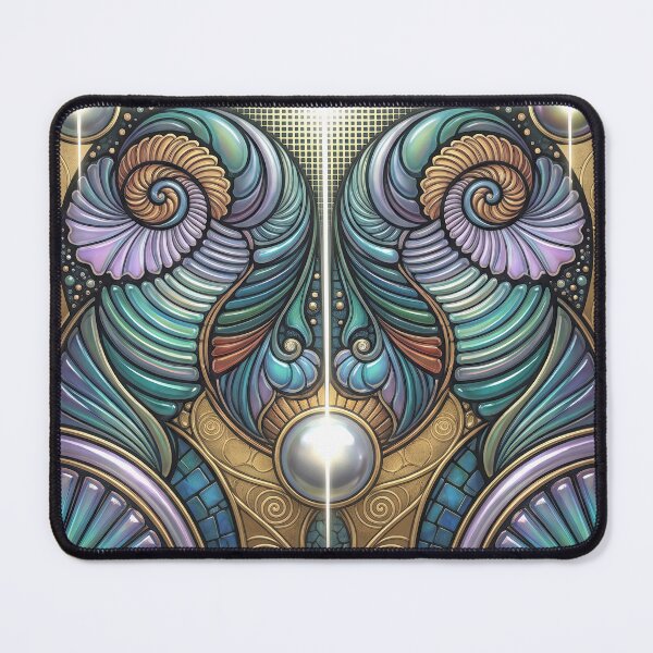 Item preview, Mystical Art Nouveau Oceanic Mandala designed and sold by Frackxion.